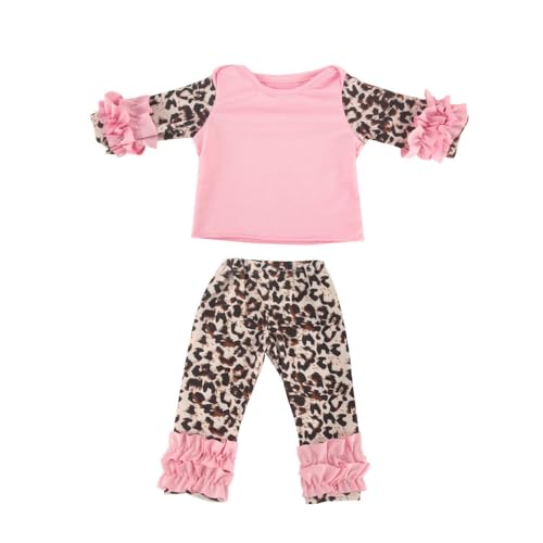 Jilibaba Puppenkleidung, rosa Pyjama-Outfits, Kostüm-Zubehör für 46 cm große American Girl-Puppen (2 Stück) - #2 von Jilibaba