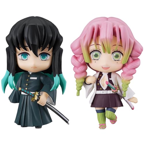 2PCS Anime Figuren Kanroji Mitsuri Tokitou Muichirou Cute Mini Figur PVC Statue Modell Sammelfiguren Desktop Dekoration Geschenke von Jilijia