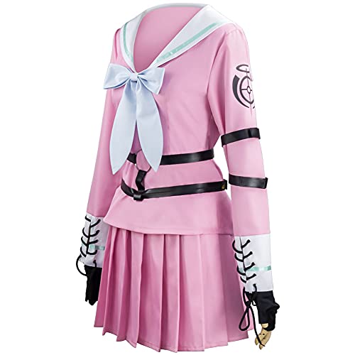 Anime Cosplay Iruma Miu Kostüm Mädchen Rosa Kleid Uniform Matrosenanzug High School JK Uniform Halloween Karneval Party Kleid von Jilijia