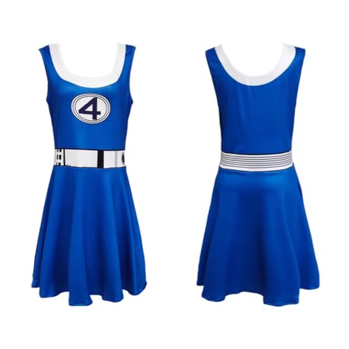 Anime Invisible Woman Cosplay Kostüm Susan Storm Richards Anime Cosplay Jumpsuit Strumpfhose Rollenspiel Outfits Dress Up für Halloween Karneval Party von Jilijia
