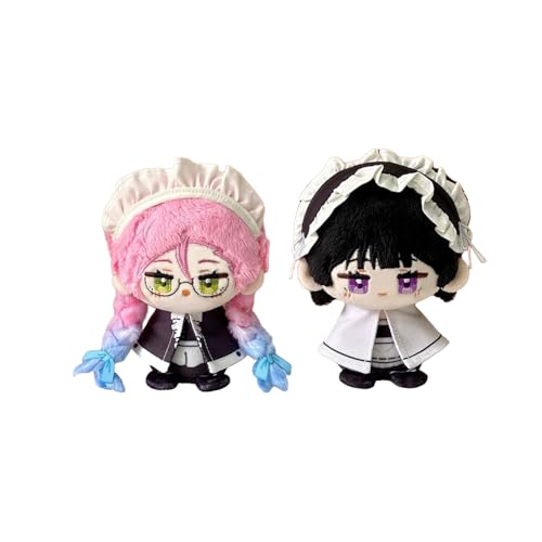 Anime-Mini-Kissen, Mizi und Sua-Figur, Cartoon-Schlüsselanhänger, niedlicher Schlüsselanhänger für Taschen, Autos, Heimdekoration, 12 cm, 2 Stück von Jilijia