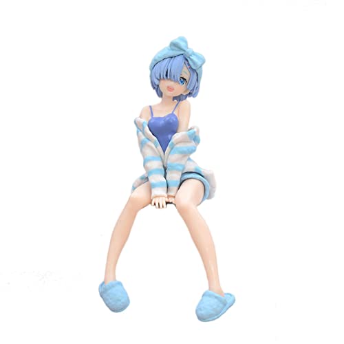 Anime Rem Figur Press Cup Nudeln und Instant Nudeln Sitzposition Figur PVC Action Figur Ornamente Puppe Spielzeug von Jilijia
