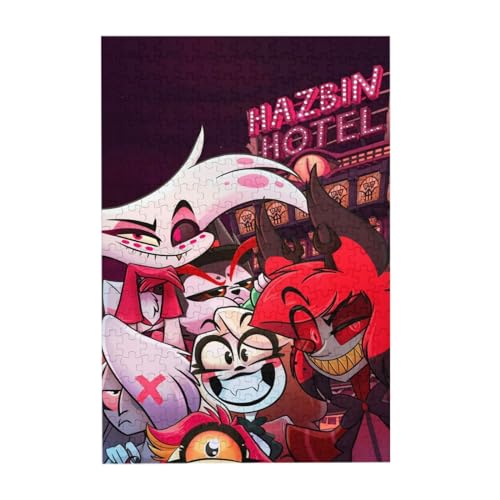 Hazbin Hotel-Puzzle, beliebtes Anime-Spiel, Puzzle, Cartoon-Thema, Alastor/Engelstaub/Charlie Morningstar Puzzle, pädagogische Eltern-Kind-Spiele von Jilijia