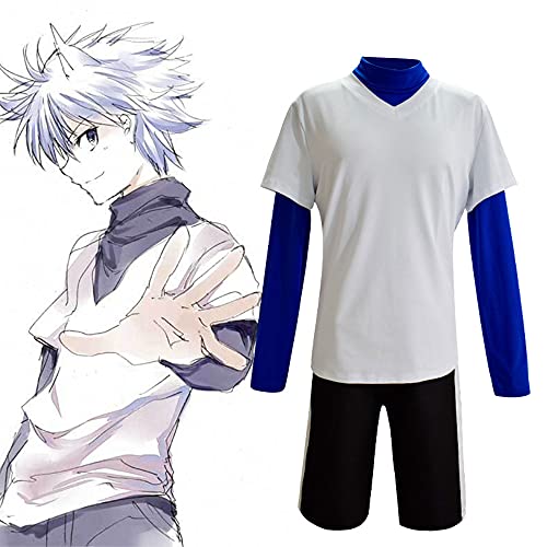 Hunter × Hunter Unisex Killua Zoldyck Uniform Cosplay Kostüm Halloween, Killua Zoldyck, M von Jilijia