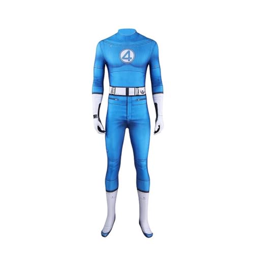Invisible Woman Cosplay Kostüm Menschliche Taschenlampe/Reed Richards Anime Cosplay Jumpsuit Rollenspiel Outfits für Halloween Karneval Party Uni von Jilijia