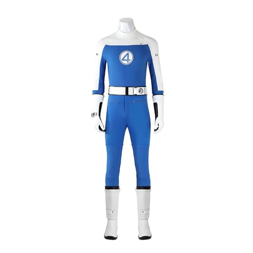 Invisible Woman Cosplay Kostüm Menschliche Taschenlampe/Reed Richards Anime Cosplay Jumpsuit Rollenspiel Outfits für Halloween Karneval Party Uni von Jilijia