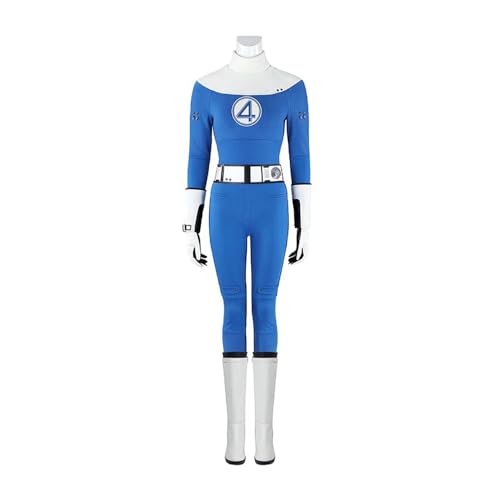 Invisible Woman Cosplay Kostüm Menschliche Taschenlampe/Reed Richards Anime Cosplay Jumpsuit Rollenspiel Outfits für Halloween Karneval Party Uni von Jilijia