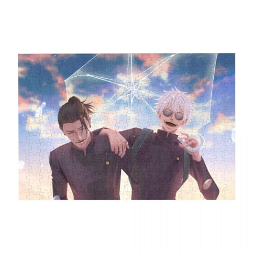 JJK Gojo Satoru Puzzle Beliebtes Anime Geto Suguru DIY Holz Caroon Jigsaw 500 Stück Itadori Yuuji Figur Puzzles für Erwachsene Kinder Familienspiel JJK Gojo Satoru Puzzle Beliebtes Anime Geto Suguru DIY Holz Caroon Jigsaw 500 Stück Itadori Yuuji Figur Puzzles für Erwachsene Kinder Familienspiel von Jilijia
