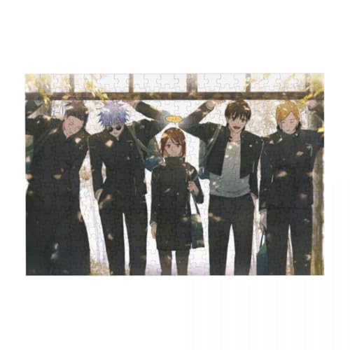 JJK Gojo Satoru Puzzle Beliebtes Anime Geto Suguru DIY Holz Caroon Jigsaw 500 Stück Itadori Yuuji Figur Puzzles für Erwachsene Kinder Familienspiel von Jilijia