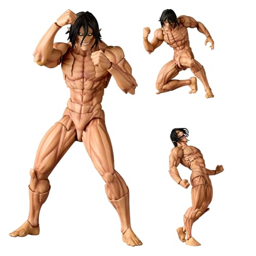 Jilijia Anime Eren Jaeger Figur Super Action Statue Bewegliche Gelenke Charaktermodell mit austauschbarem Zubehör Levi Figur Kampf Haltung Titan Form Figur Sammlerstück 16 cm Jilijia Anime Eren Jaeger Figur Super Action Statue Bewegliche Gelenke Charaktermodell mit austauschbarem Zubehör Levi Figur Kampf Haltung Titan Form Figur Sammlerstück 16 cm von Jilijia