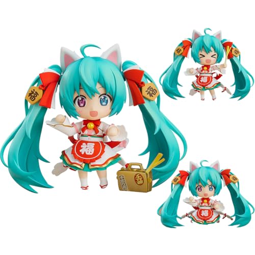 Jilijia Anime Figuren Miku Figur 10CM Beweglichen Actionfigur Modell Sammlerstücke Anime Girls Miku Niedliche Statue Kuchendekoration, Desktop Dekoration Geschenke von Jilijia