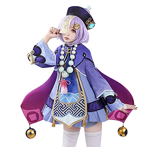 Jilijia Anime Game Qiqi Cosplay Kostüm Kleid Klee Cosplay Halloween Full Set Anzug Rock Lolita Rock Halloween Outfit von Jilijia