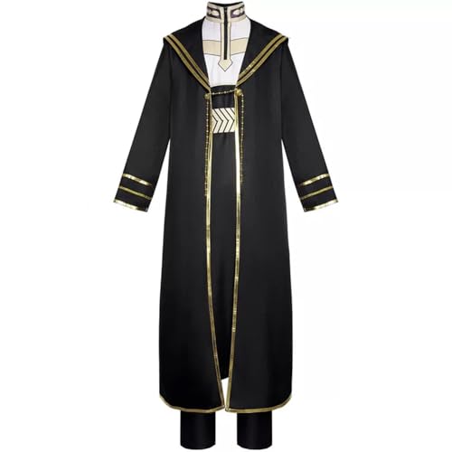 Jilijia Anime Himmel Cosplay Kostüm mit weißem Umhang Heiter Cosplay Schwarz Lange Uniform Komplettes Set Halloween Rollenspiel Kleidung Jilijia Anime Himmel Cosplay Kostüm mit weißem Umhang Heiter Cosplay Schwarz Lange Uniform Komplettes Set Halloween Rollenspiel Kleidung von Jilijia