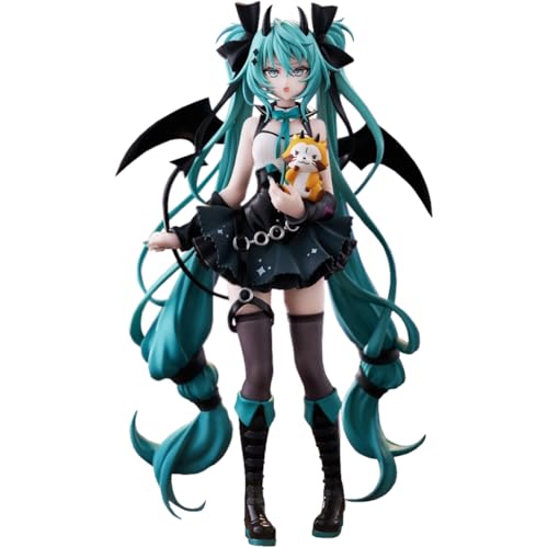 Jilijia Anime Miku Figur Statue Niedliche Kleiner Waschbär Stil Miku Actionfigur Modell Sammlungen Desktop Dekoration Xmas Geburtstag Geschenk für Anime Fans 18CM von Jilijia