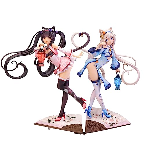 Jilijia Anime Nekopara Actionfigur Schokolade und Vanille Skulptur Dekoration Modell Figur PVC Anime Statue 24 cm Jilijia Anime Nekopara Actionfigur Schokolade und Vanille Skulptur Dekoration Modell Figur PVC Anime Statue 24 cm von Jilijia