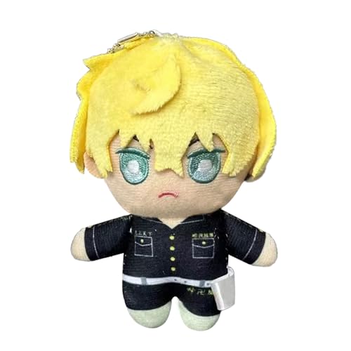 Jilijia Anime Plüschfiguren Ryūguuji Ken/Matsuno Chifuyu/Baji Keisuke/Hanemiya Kazutora, weich, gefüllte Figur, Anhänger, Tasche, Zubehör, Dekoration, Geschenk, 10 cm von Jilijia