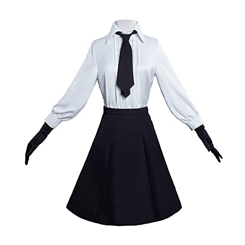 Jilijia Bungo Stray Dogs Cosplay Kostüm Akiko Yosano Halloween Cosplay Outfit Kleid Schuluniform Anime Verkleidung für Frauen von Jilijia