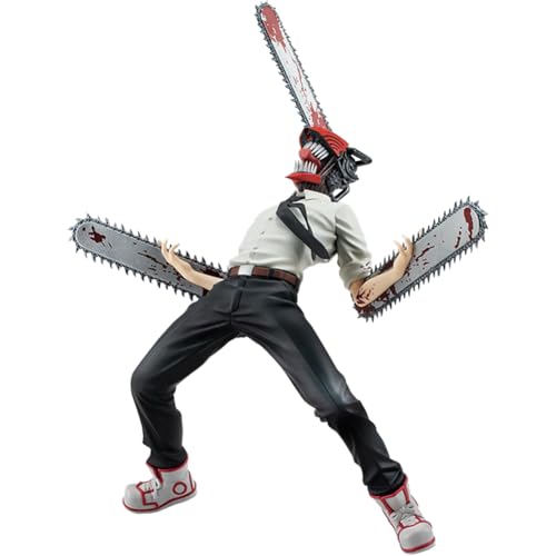 Jilijia Denji Figur Statue Anime Denji Action Figur Stehende Position Charakter Modell PVC Cartoon Sammelfigur Geschenk Schreibtisch Dekoration 18CM von Jilijia