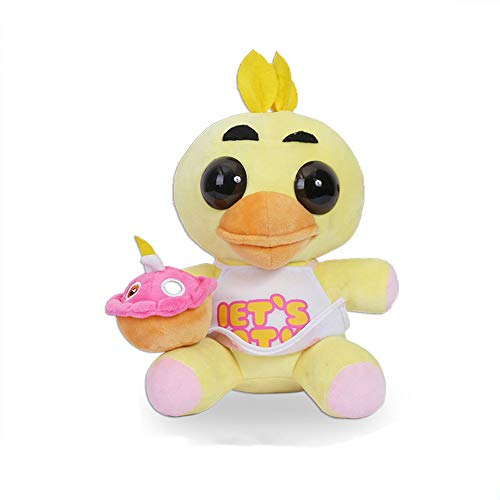 Jilijia Five Nights Game Puppe Chica Plüschpuppe FNAF 33 Stil Plüschtier für Kinder und Fans Geburtstagsgeschenk von Jilijia