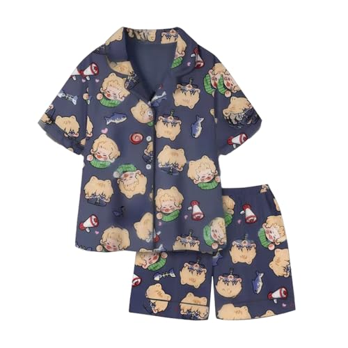 Jilijia Gojo Satoru Pyjama-Set mit T-Shirt und Shorts, Nanami, Kento/Geto Suguru, Cosplay-Kostüm, für Herren und Damen, Halloween, lässig, Loungewear, Outfit Jilijia Gojo Satoru Pyjama-Set mit T-Shirt und Shorts, Nanami, Kento/Geto Suguru, Cosplay-Kostüm, für Herren und Damen, Halloween, lässig, Loungewear, Outfit von Jilijia