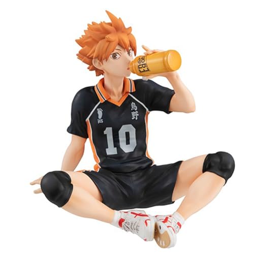 Jilijia Haikyuu Hinata Shoyo Sitzposition Figur Tobio Kageyama Modell PVC Puppe Desktop Ornamente von Jilijia