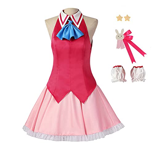 Jilijia Hoshino Ai Cosplay Kostüm Oshi no Ko Anime Uniform Komplettes Set Rosa Kleid Halloween Karneval Party Dress Up Anzug für Frauen von Jilijia