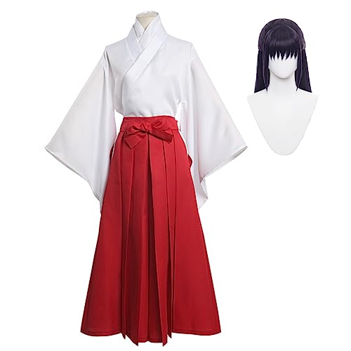 Jilijia Iroi Utahime Cosplay Kostüm, Japanese Anime Kimono Full Set Halloween Weihnachten Karneval Theme Party Dress Up Anzug für Unisex von Jilijia