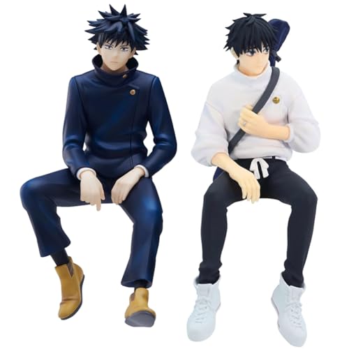Jilijia JJK Figuren Fushiguro Megumi & Okkotsu Yuta sitzende Pose Actionfigur Statue JJK Modell Kuchen Topper Dekoration Desktop Display Sammlerstück Geschenke von Jilijia