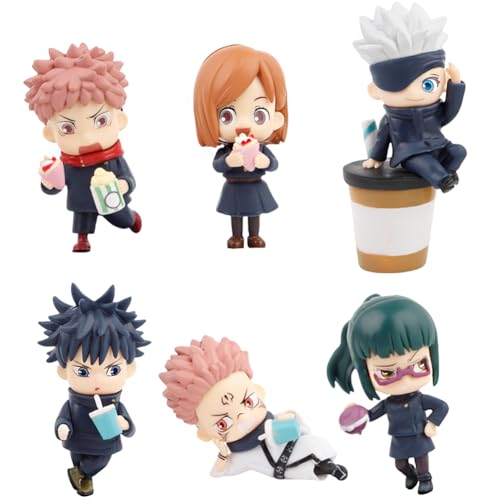 Jilijia JJK Look Up Figuren-Set Gojo Satoru Itadori Yuuji Geto Suguru Figur JJK Q Version Action Modell Statue Desktop Ornamente 6pcs Jilijia JJK Look Up Figuren-Set Gojo Satoru Itadori Yuuji Geto Suguru Figur JJK Q Version Action Modell Statue Desktop Ornamente 6pcs von Jilijia