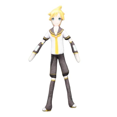 Jilijia Kagamine Rin Plüschfigur, Anime, lustig, drehbar, weich, gefüllte Figuren, 28 cm, Cartoon-Kissen, Sammlerstücke, Sofa-Dekorationen, Geschenke von Jilijia