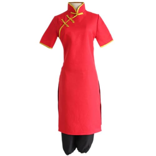 Jilijia Kagura Cosplay Kostüme Anime Rollenspiel Kleid Rot National Tang-Anzug Komplettes Set Kostüm Perücke Halloween Party Karneval Outfits für Frauen von Jilijia