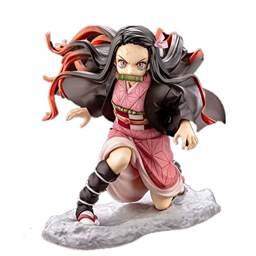 Jilijia Kamado Tanjiro Figuren Stand Kamado Nezuko Figur Statue Kibutsuji Muzan Figur Modell Rui & Akaza Actionfiguren-Set Sammlerstück von Jilijia