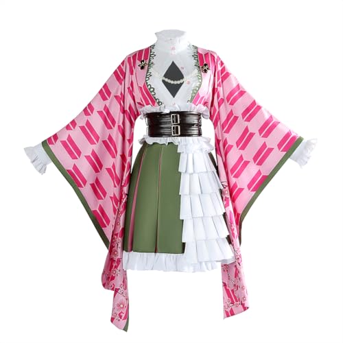 Jilijia Kanroji Mitsuri Cosplay-Kostüm, 5. Jahrestag, japanisches Anime-Rollenspiel, komplettes Set, Halloween-Party, Verkleidung, Uniform für Damen Jilijia Kanroji Mitsuri Cosplay-Kostüm, 5. Jahrestag, japanisches Anime-Rollenspiel, komplettes Set, Halloween-Party, Verkleidung, Uniform für Damen von Jilijia