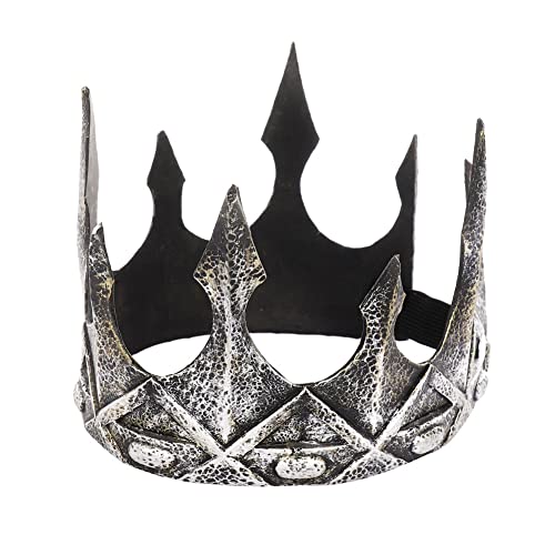 Jilijia King Crown Requisiten Mittelalter Royal Herren Weiche Krone Kostüm Zubehör für Cosplay Kostüm Party Halloween von Jilijia