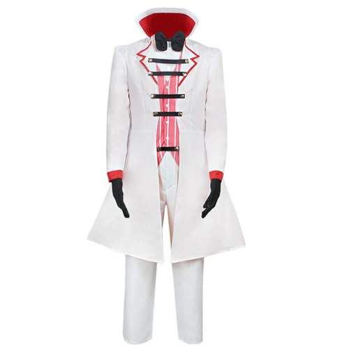 Jilijia Lucifer Morningstar Cosplay Kostüm Hazbin Hotel Anime Cosplay Outfits Weiß Trenchcoat Halloween Karneval Party Thema Dress Up Unisex Anzug Jilijia Lucifer Morningstar Cosplay Kostüm Hazbin Hotel Anime Cosplay Outfits Weiß Trenchcoat Halloween Karneval Party Thema Dress Up Unisex Anzug von Jilijia
