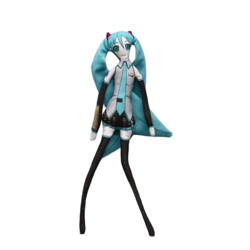 Jilijia Miku Plüschfigur, Anime, lustig, drehbar, weich, gefüllte Figuren, 28 cm, Cartoon-Kissen, Sammlerstücke, Sofa-Dekorationen, Geschenke von Jilijia