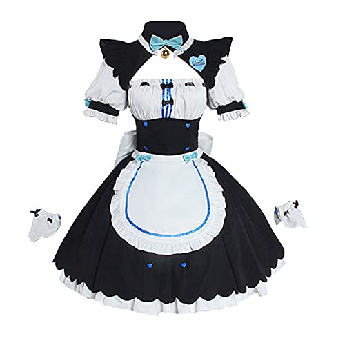 Jilijia Nekopara Chocola Vanilla Rolle Cosplay Kostüm Anime Spiel Dienstmädchen Outfit Halloween Outfit Cartoon Manga Diener Uniform Jilijia Nekopara Chocola Vanilla Rolle Cosplay Kostüm Anime Spiel Dienstmädchen Outfit Halloween Outfit Cartoon Manga Diener Uniform von Jilijia