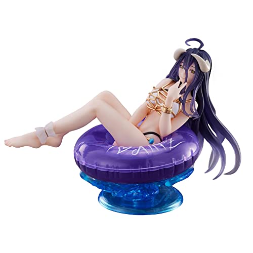 Jilijia Overlord Anime Figur Albedo Badeanzug Sitzposition Modell Niedliche Mädchen PVC Action Figur Statue Spielzeug Sammlerstück Wohnkultur Geschenk 10cm von Jilijia