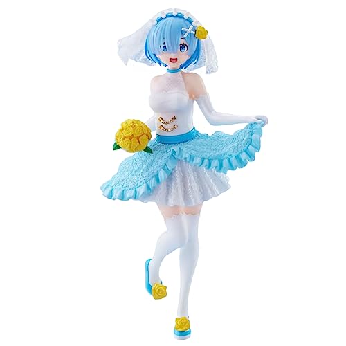 Jilijia Re:0 Anime Rem Remu Ram Ramu Figur PVC Action Girl Modell Statue Ornamente Dekoration Geschenke Magd Kostüm Puppe von Jilijia