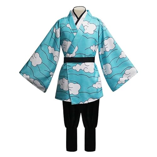 Jilijia Urokodaki Sakonji Cosplay Kostüm mit Maske Japanischer Anime Cosplay Kimono Anzug Halloween Karneval Party Fancy Dress Outfit von Jilijia