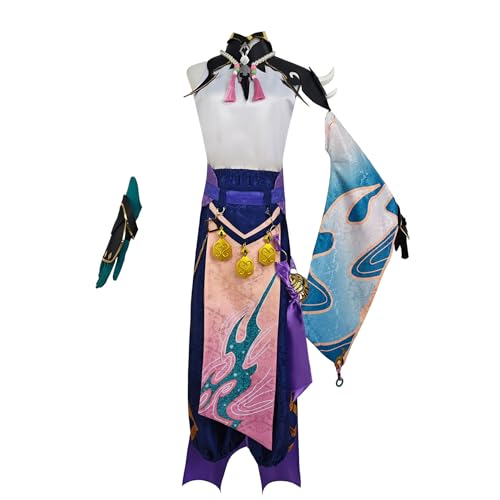 Jilijia Xiao Role Cosplay Kostüm Anime Game Cosplay Halloween Outfit mit Perücke Cartoon Manga Fancy Dress von Jilijia