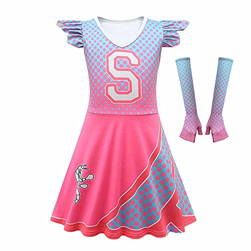 Zombies Halloween-Kostüm, Overall, Addison, Cosplay-Kostüm, Cheerleader-Outfit, Anzug für Mädchen, Party Zombies Halloween-Kostüm, Overall, Addison, Cosplay-Kostüm, Cheerleader-Outfit, Anzug für Mädchen, Party von Jilijia