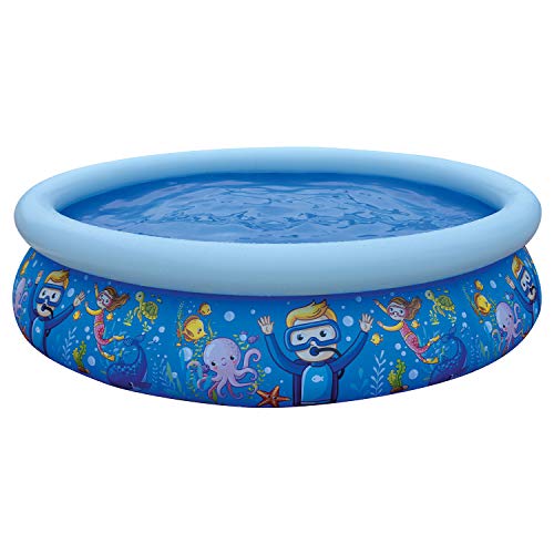 Jilong Piscina Autoportante Mondo Marino Freistehender Pool Weltmarine, blau von Jilong