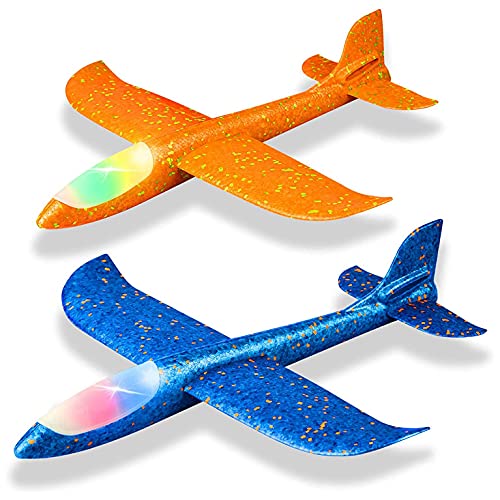 Jimenez 2 Pack LED Licht Flugzeug 48CM GroßEs Werfen Schaum Flugzeug Draussen Sport Hinterhof Geburtstag Feier Kinder Optimale Geschenke Jimenez 2 Pack LED Licht Flugzeug 48CM GroßEs Werfen Schaum Flugzeug Draussen Sport Hinterhof Geburtstag Feier Kinder Optimale Geschenke von Jimenez