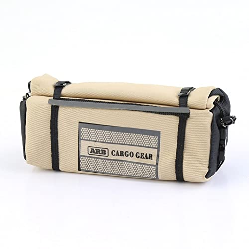 Jimenez wasserdichte Tasche Aufbewahrungstasche Dachtasche GepäCktasche LagerausrüStung für 1/10 RC Raupenauto AXIAL SCX10 TRX4, Khaki von Jimenez