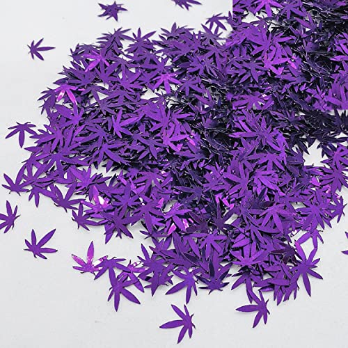Konfetti, Marihuana-Blatt, 9868, Violett von Jimmy Jem's