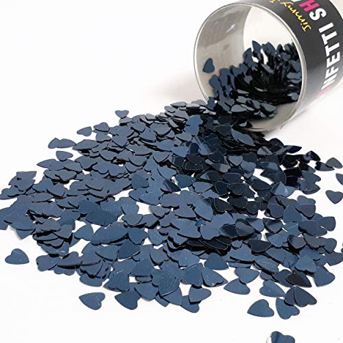 Konfetti-Herz, 0,6 cm, Blau, Marineblau, 3 Beutel (42,5 g) #9975 von Jimmy Jem's