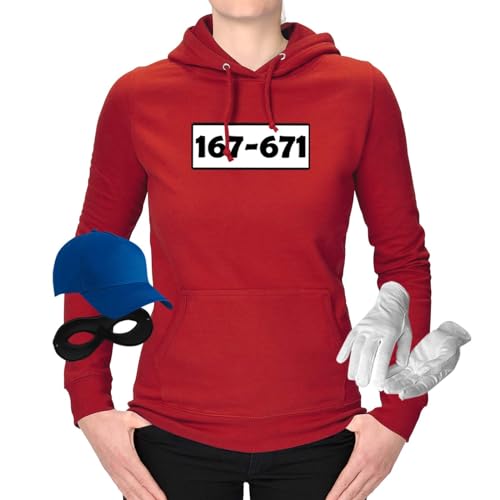 Jimmys Textilfactory Hoodie Panzerknacker Karneval Kostüm Set Deluxe XS-2XL Damen Verkleidung Fasching Outfit Rosenmontag Karnevalszug JGA, Größe:M, Set: komplett, Logo: Standard-Nr Jimmys Textilfactory Hoodie Panzerknacker Karneval Kostüm Set Deluxe XS-2XL Damen Verkleidung Fasching Outfit Rosenmontag Karnevalszug JGA, Größe:M, Set: komplett, Logo: Standard-Nr von Jimmys Textilfactory