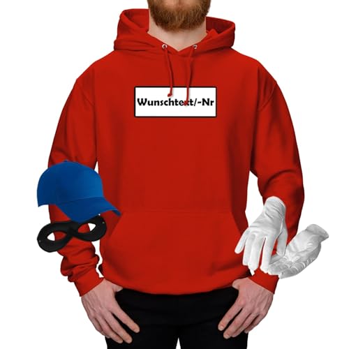 Jimmys Textilfactory Hoodie Panzerknacker Karneval Kostüm Set Wunschnummer XS-5XL Herren Verkleidung Fasching Outfit Rosenmontag Karnevalszug JGA, Größe:M, Set: komplett, Logo: Wunsch-Nr Jimmys Textilfactory Hoodie Panzerknacker Karneval Kostüm Set Wunschnummer XS-5XL Herren Verkleidung Fasching Outfit Rosenmontag Karnevalszug JGA, Größe:M, Set: komplett, Logo: Wunsch-Nr von Jimmys Textilfactory