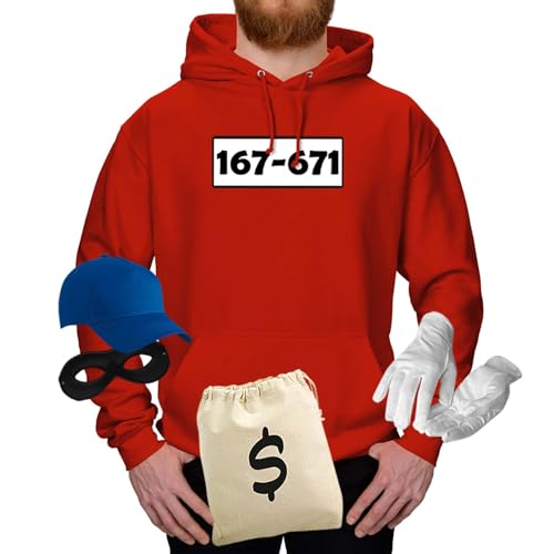Jimmys Textilfactory Hoodie Panzerknacker Karneval Kostüm Set Wunschnummer XS-5XL Herren Verkleidung Fasching Outfit Rosenmontag Karnevalszug JGA, Größe:S, Set: deluxe+, Logo: Standard-Nr Jimmys Textilfactory Hoodie Panzerknacker Karneval Kostüm Set Wunschnummer XS-5XL Herren Verkleidung Fasching Outfit Rosenmontag Karnevalszug JGA, Größe:S, Set: deluxe+, Logo: Standard-Nr von Jimmys Textilfactory